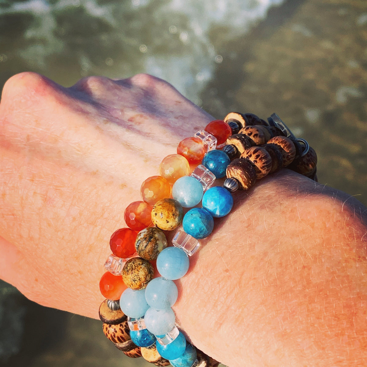 Memory Keys Tropical Beach Bracelet